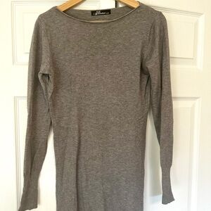 Gray long sleeves comfy winter casual dress size S great condition